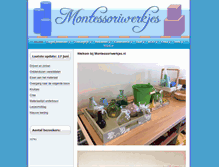 Tablet Screenshot of montessoriwerkjes.nl